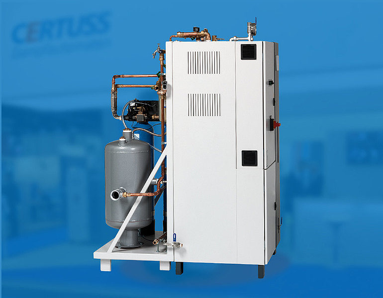 E 72 steam generator with components