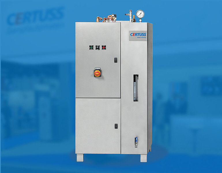 E 72 steam generator – front view